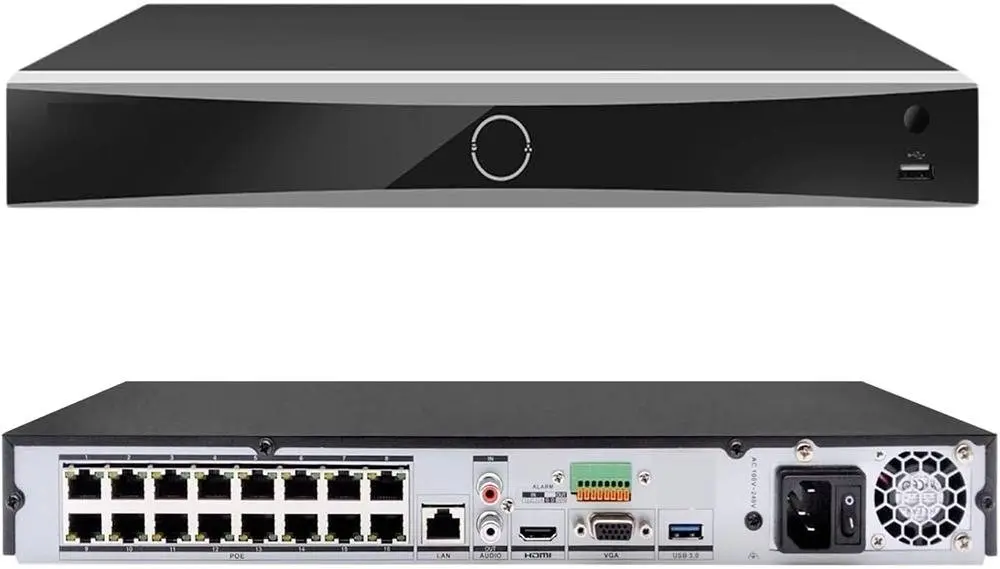 NVR AcuSense (4K resolution) 160Mbps Bit Rate Input Max(up to 16-ch IP video)