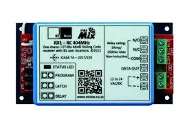 ET Receiver 1 channel Rolling Code